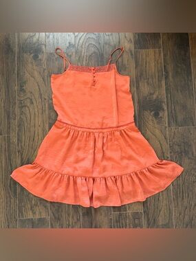 Staring At Stars Medium Coral Slip Mini Dress